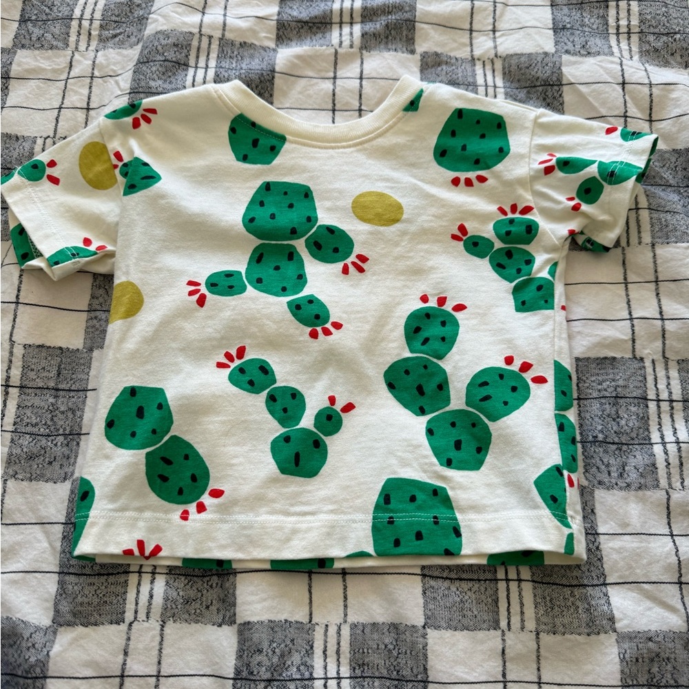 Hanna Andersson Baby Short-Sleeved Shirt, 12 Months, Cactus NWOT